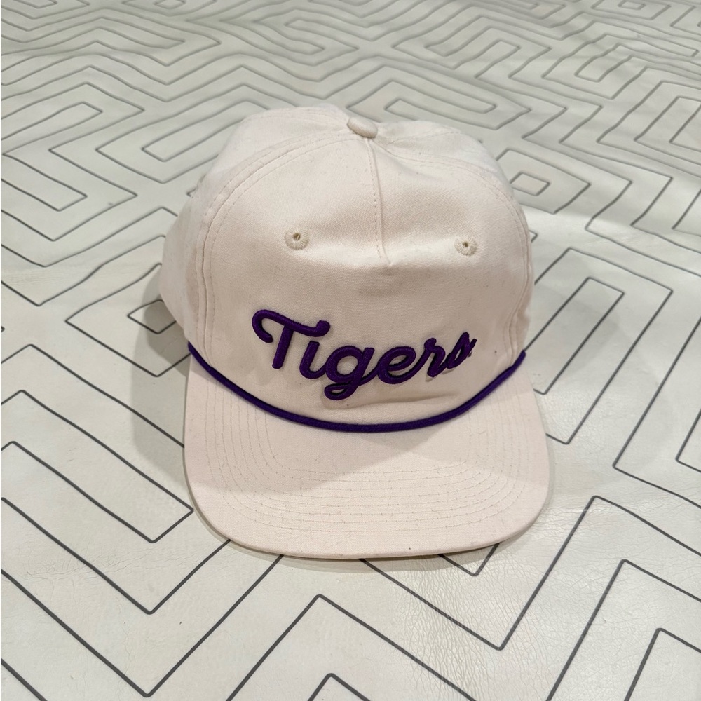 Concho Cream LSU Tigers Rope Hat